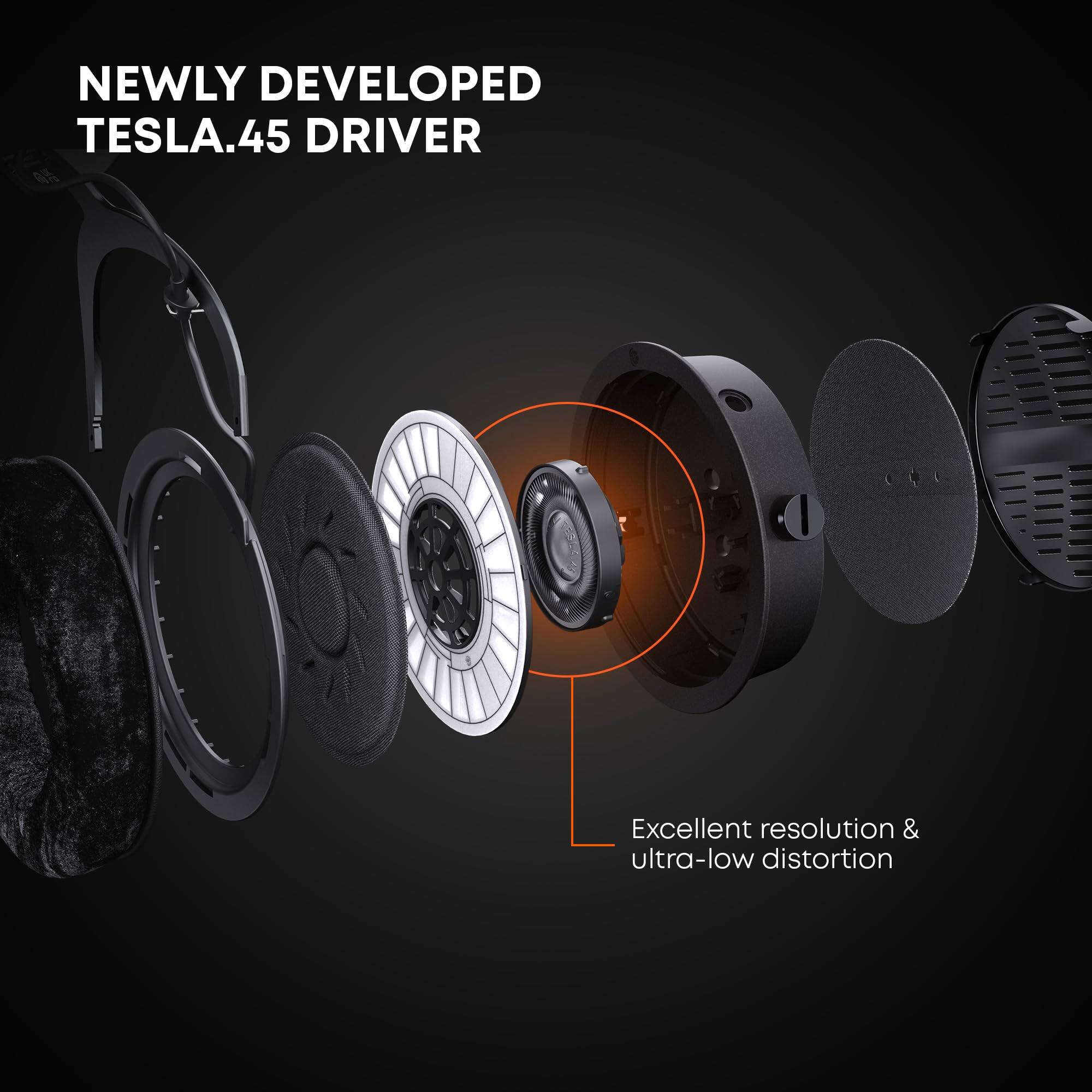 NEWLY DEVELOPED  
TESLA.45 DRIVER  

Excellent resolution & ultra-low distortion