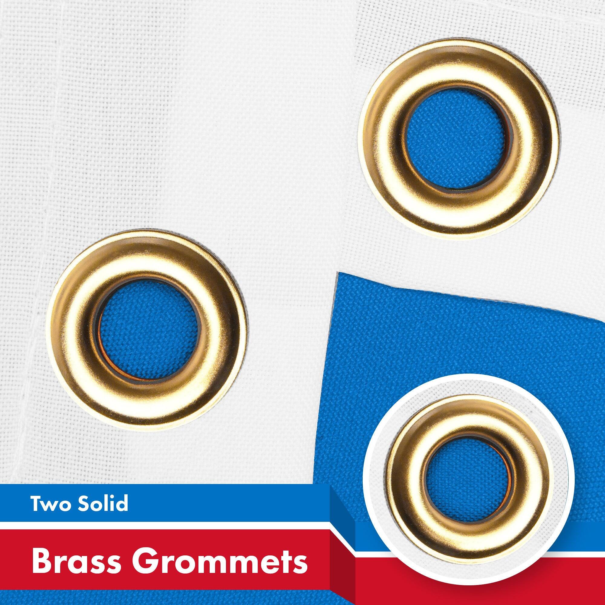 Two Solid Brass Grommets