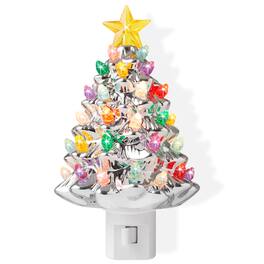 Casafield - Ceramic Holiday Plug-in Vintage Decorative Night Light - Silver