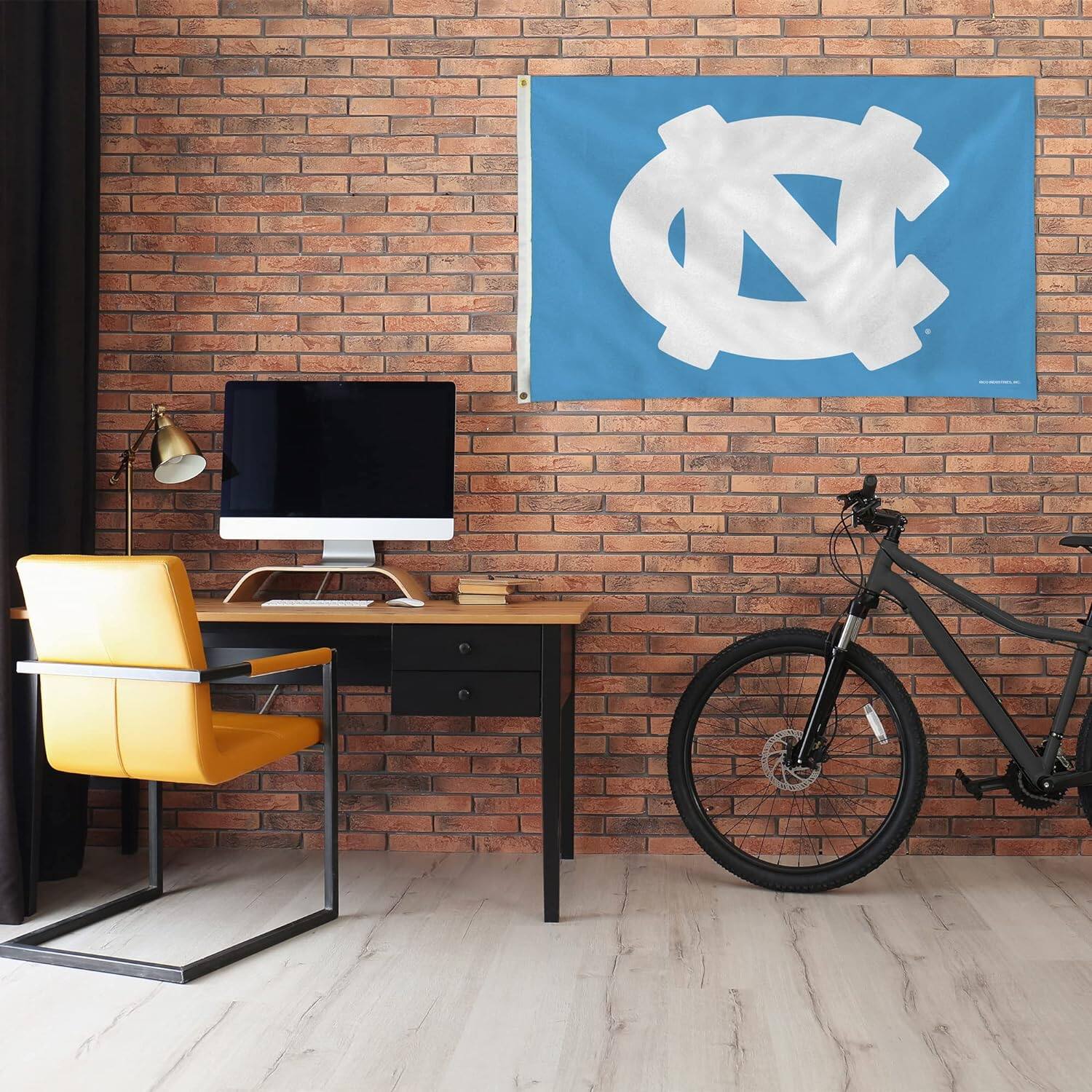 Alt View 1. Rico Industries - North Carolina UNC Tar Heels 3X5 Indoor Outdoor Banner Flag with grommets - Multi.