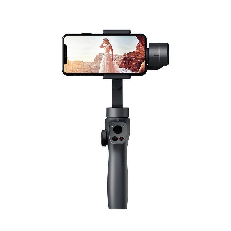 Front. Cluzine - 3-Axis Handheld Gimbal Stabilizer for Phones & Action Cameras, Anti-Shake Stabilization.