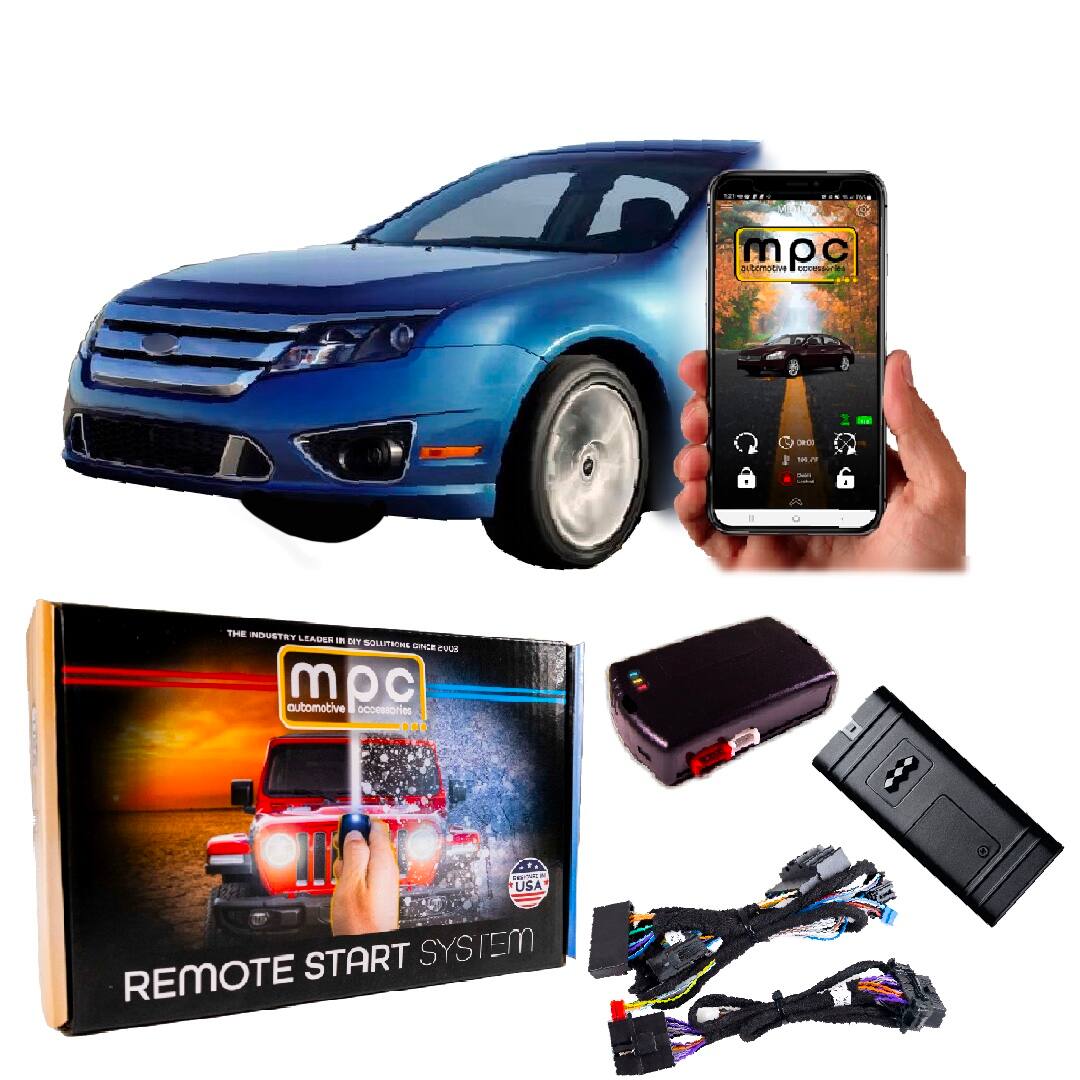 MPC - Smartphone or OEM Remote Activated Start For 2010-2012 Ford Fusion - w/T-Harness - Black