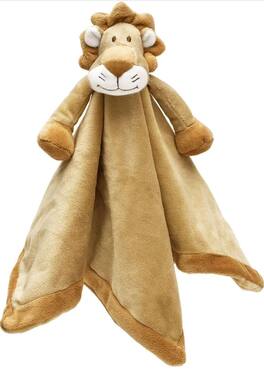 TriAction Toys - Teddykompaniet Diinglisar Collection 11 Inch Plush Animal Blanket | Lion - Brown