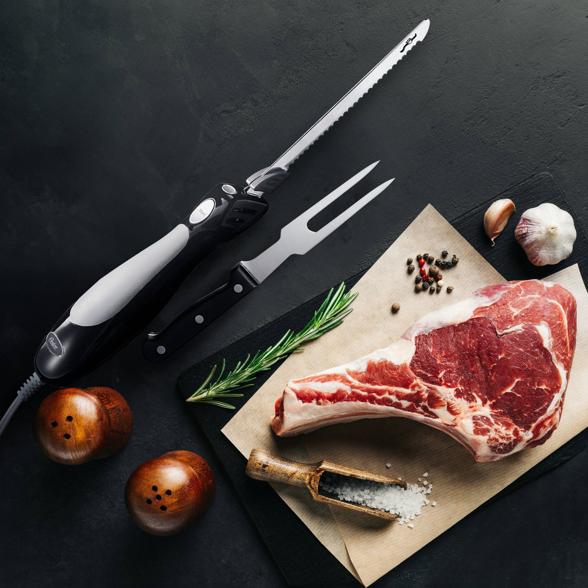 Alt View 4. Oster - Oster Electric Knife with Carving Fork and Storage Case - Black.