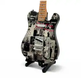 PopMarket - The Rolling Stones - The Mini Axe - Rolling Stones - Exile on Main Street Mini Guitar Replica - COLLECTIBLES - Multicolor