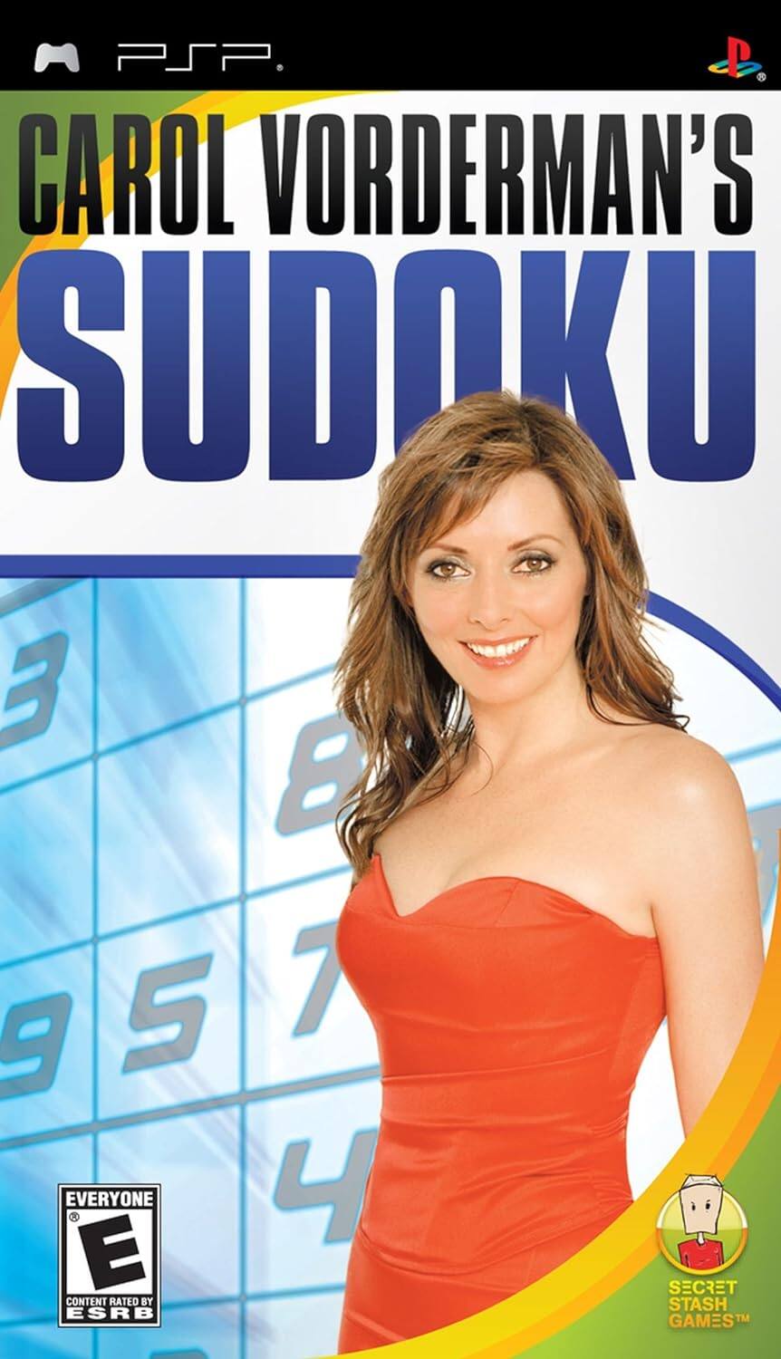 CAROL VORDERMAN'S SUDOKU

PSP

EVERYONE E

SECRET STASH GAMES™

CONTENT RATED BY ESRB - E (Everyone)