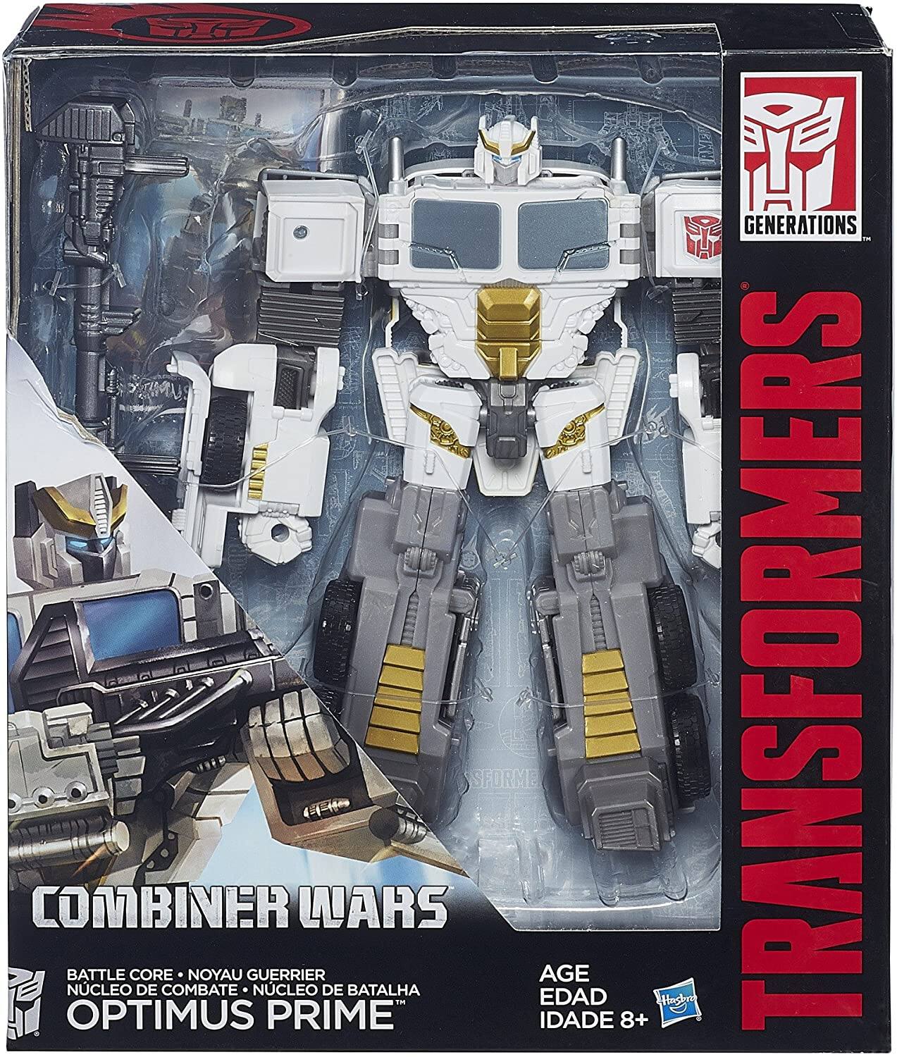 GENERATIONS COMBINER WARS  
BATTLE CORE - NOYAU GUERRIER  
NUCLEO DE COMBATE - NUCLEO DE BATALHA  
OPTIMUS PRIME  
AGE EDAD IDADE 8+  
TRANSFORMERS