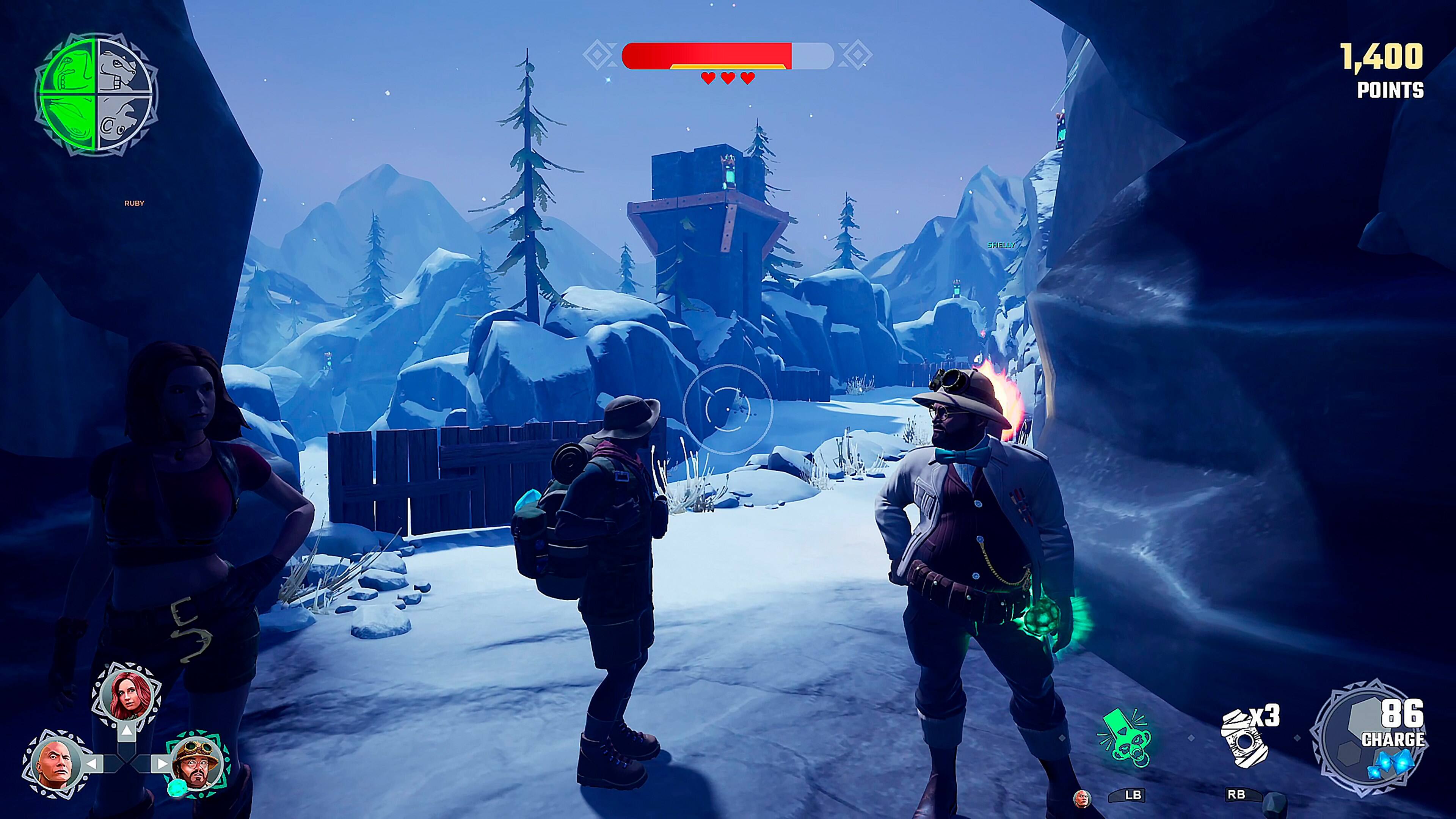 1,400 points Ruby Shelly 5 x 3 86 charge LB RB