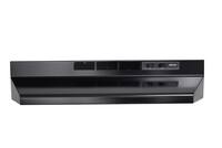 Front. Broan - Broan® 30-Inch Convertible Under-Cabinet Range Hood, 230 Max Blower CFM - Black.