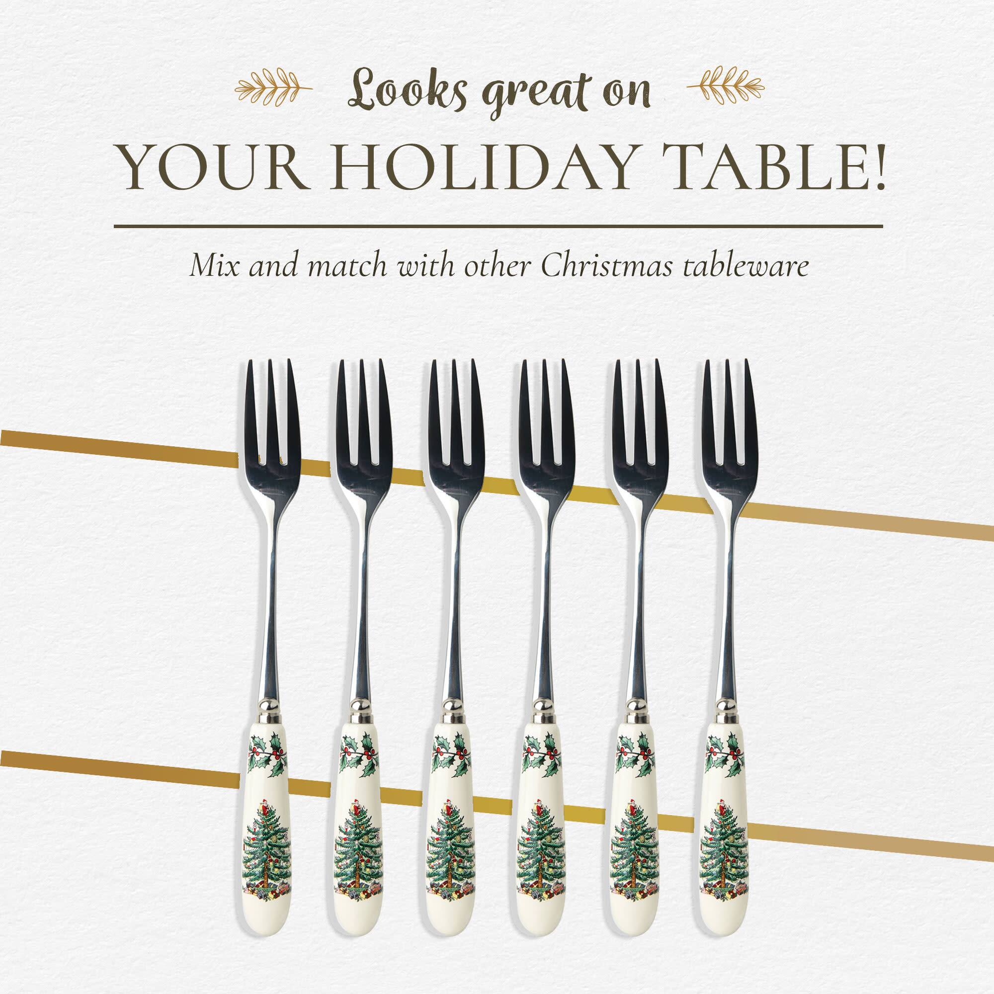 Looks great on YOUR HOLIDAY TABLE!  
Mix and match with other Christmas tableware