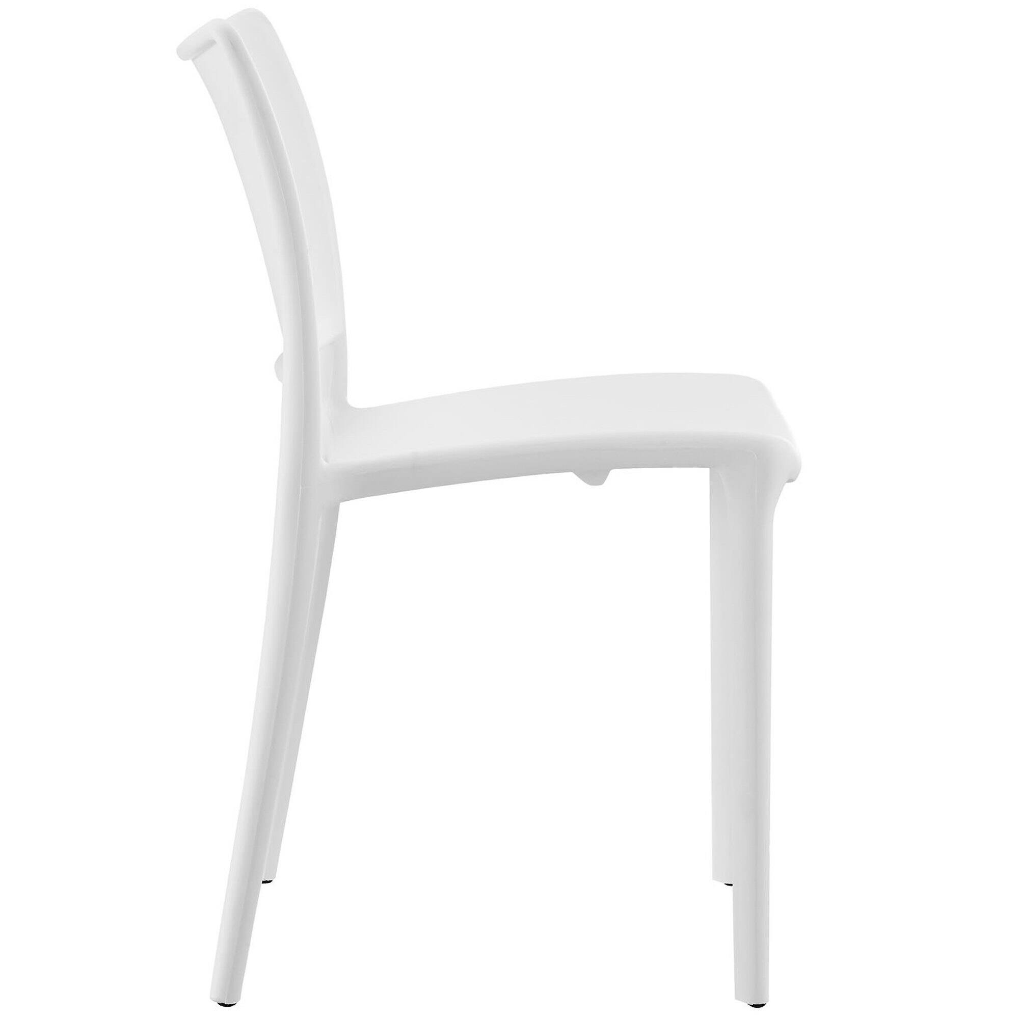 Angle. Modway - Hipster Dining Side Chair Set of 2 by Modway - White.