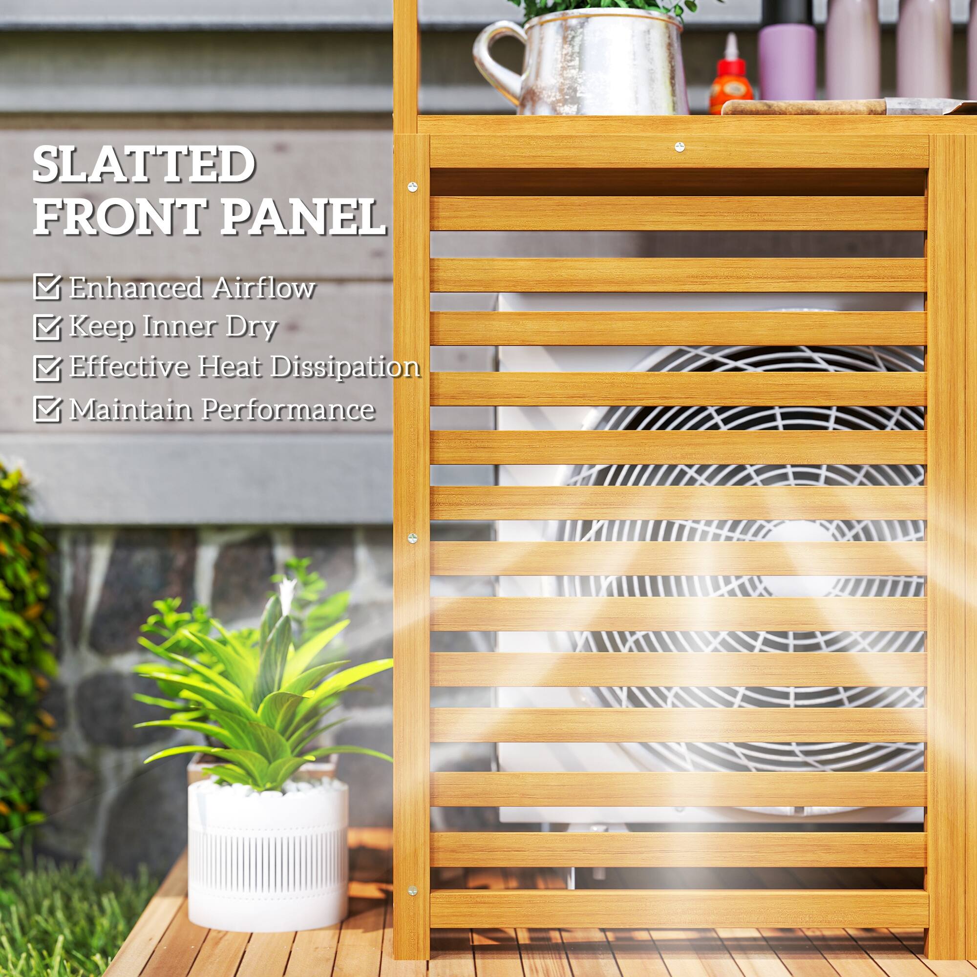 SLATTED FRONT PANEL  
- Enhanced Airflow  
- Keep Inner Dry  
- Effective Heat Dissipation  
- Maintain Performance