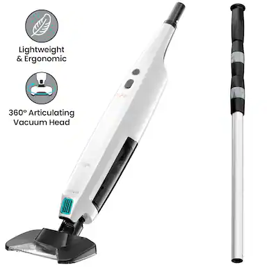 Lightweight & Ergonomic
360° Articulating Vacuum Head
