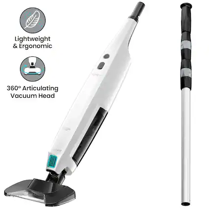 Lightweight & Ergonomic
360° Articulating Vacuum Head