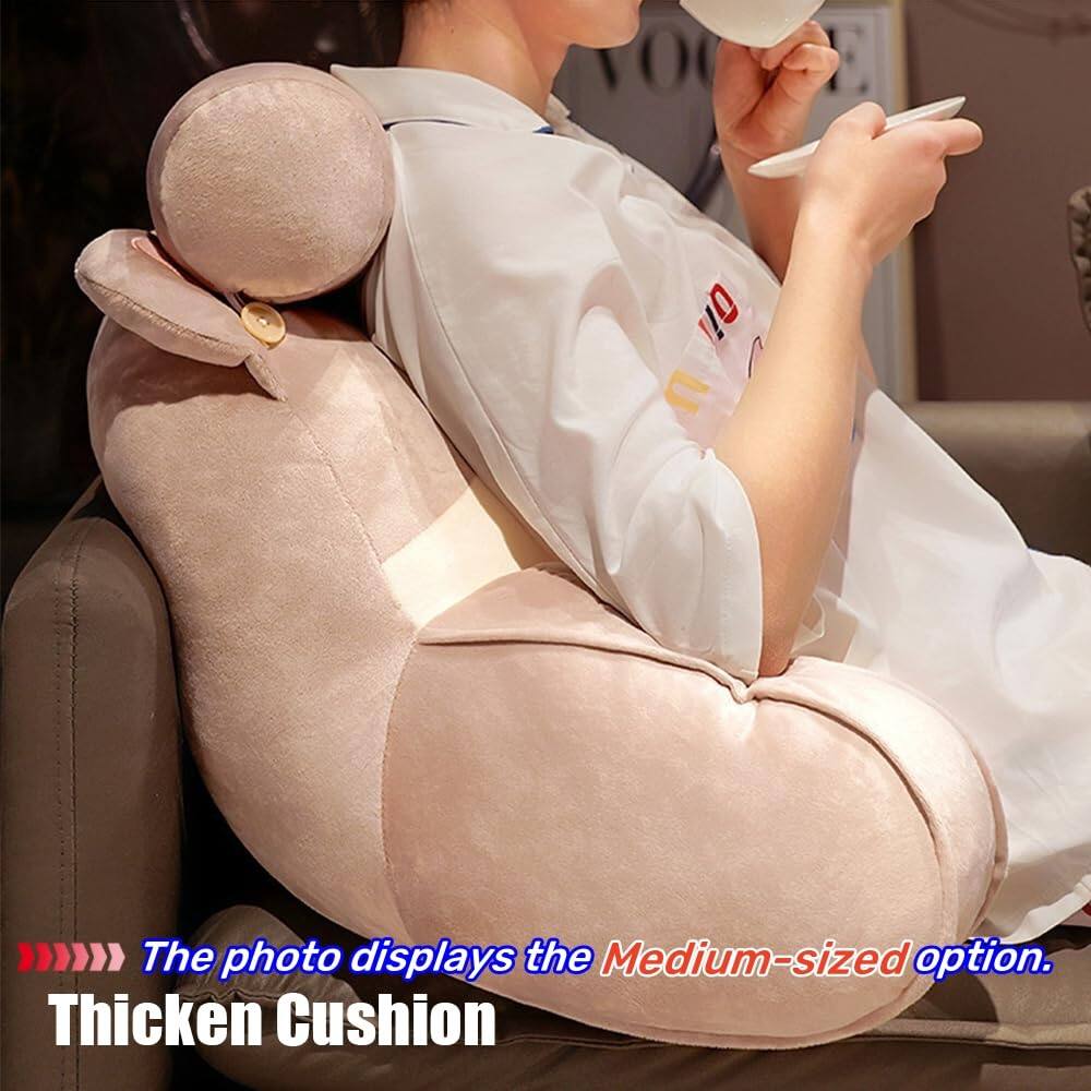 The photo displays the Medium-sized option.  
Thicken Cushion