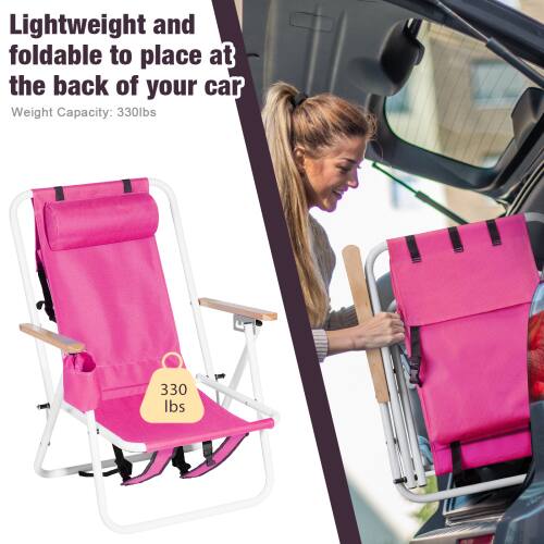 Lightweight and foldable to place at the back of your car  
Weight Capacity: 330lbs