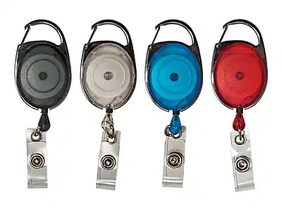 Front. Advantus - Badge Reels, Assorted Colors, 20/Pack - Assorted.