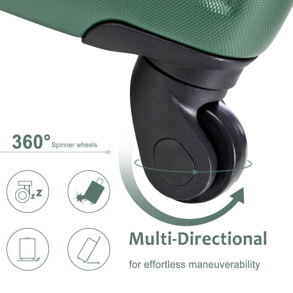 360° Spinner wheels

Multi-Directional for effortless maneuverability