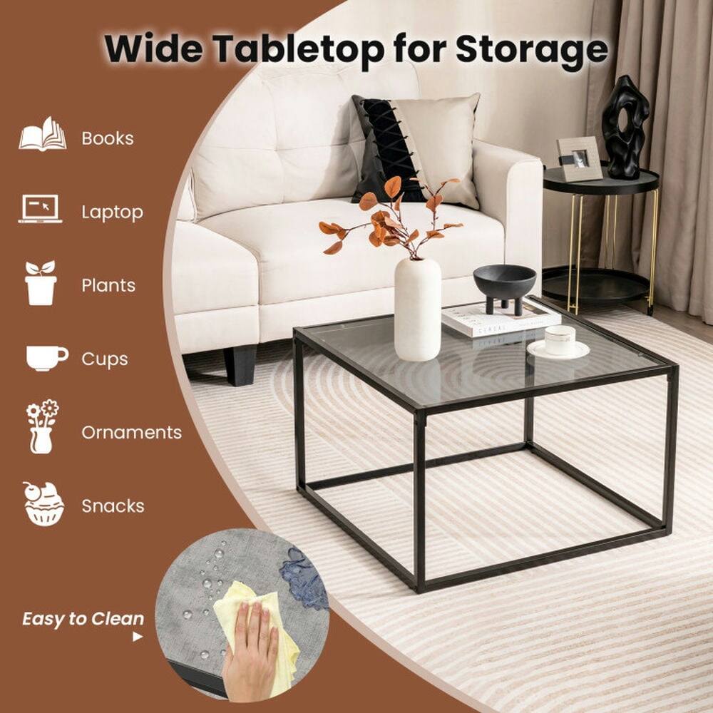 Wide Tabletop for Storage  
- Books  
- Laptop  
- Plants  
- Cups  
- Ornaments  
- Snacks  
Easy to Clean