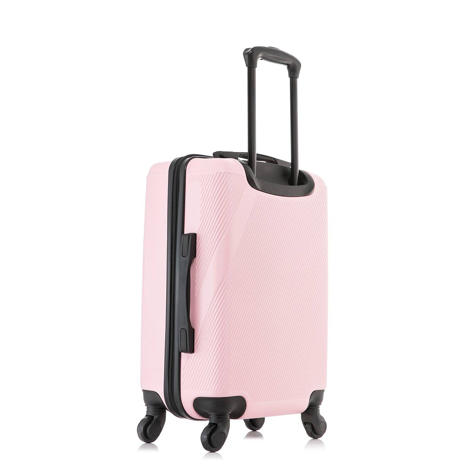 Alt View 1. DUKAP - Discovery Lightweight Hardside Spinner Luggage 20" Carry-On - PINK.