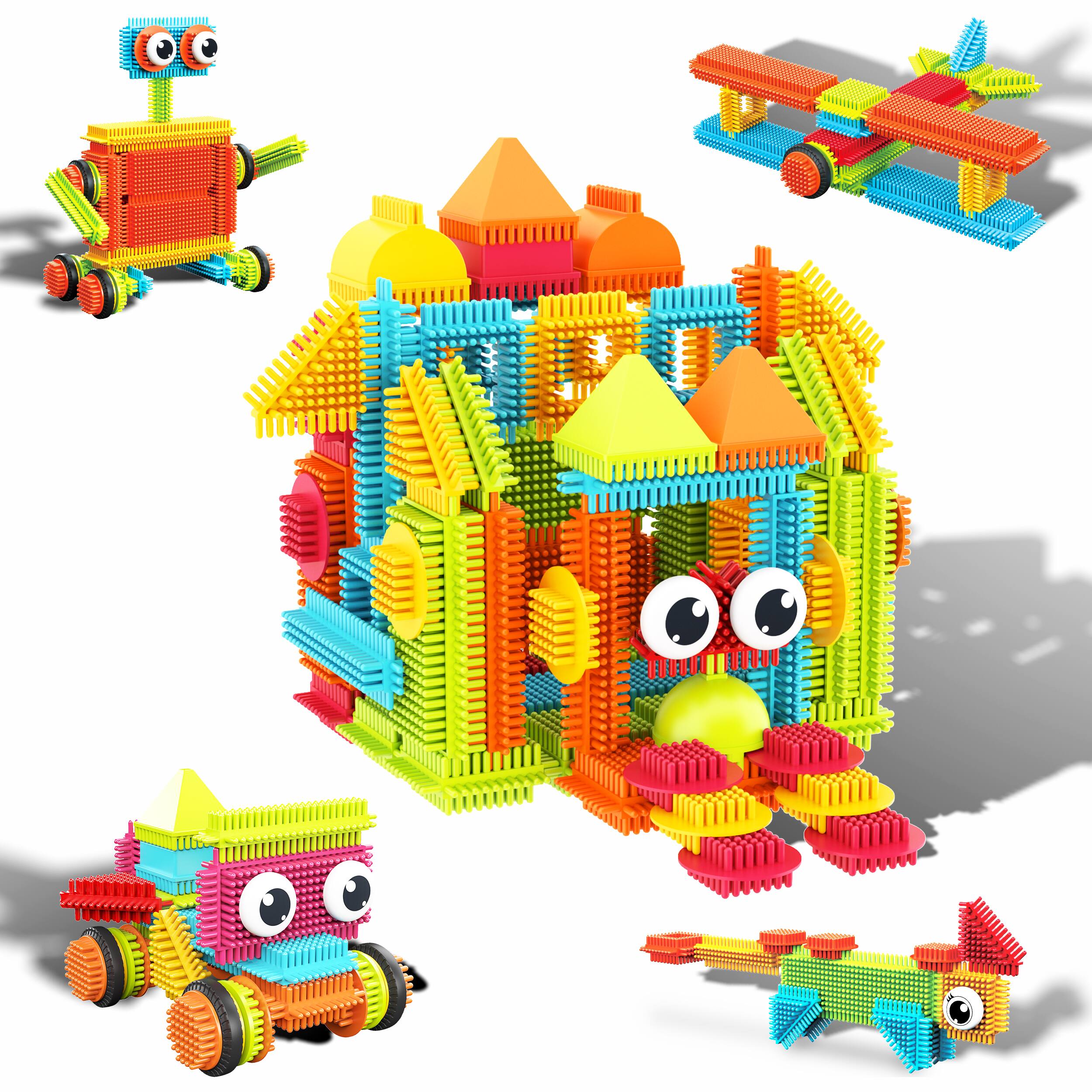 Alt View 9. PicassoTiles - PICASSO-TILES Building Blocks Set for Kids, 120PCS Hedgehog Construction STEM Educational Toy.