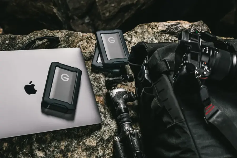 Alt View 13. SanDisk Professional - G-DRIVE ArmorATD 2TB External USB-C Portable Hard Drive - Black.