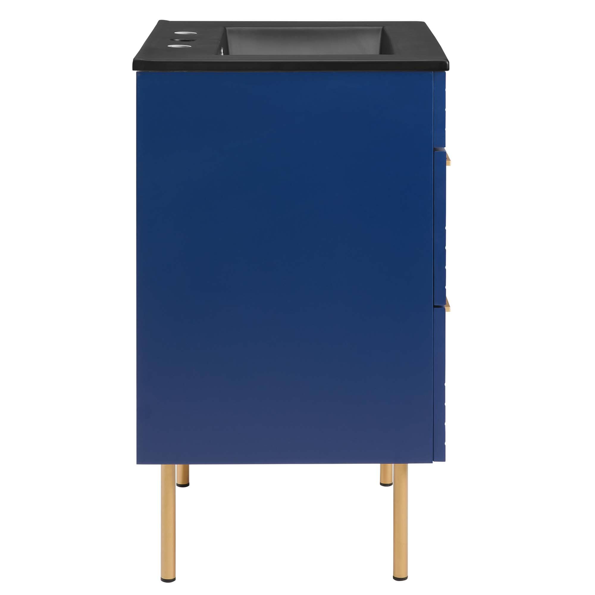 Alt View 2. Modway - Daybreak Bathroom Vanity Basin Included by Modway - Blue Black.