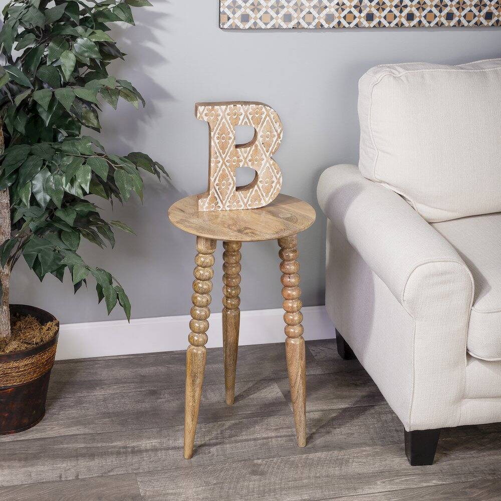 Alt View 4. Butler Specialty - Fluornoy Wood Side Table - Light Brown.