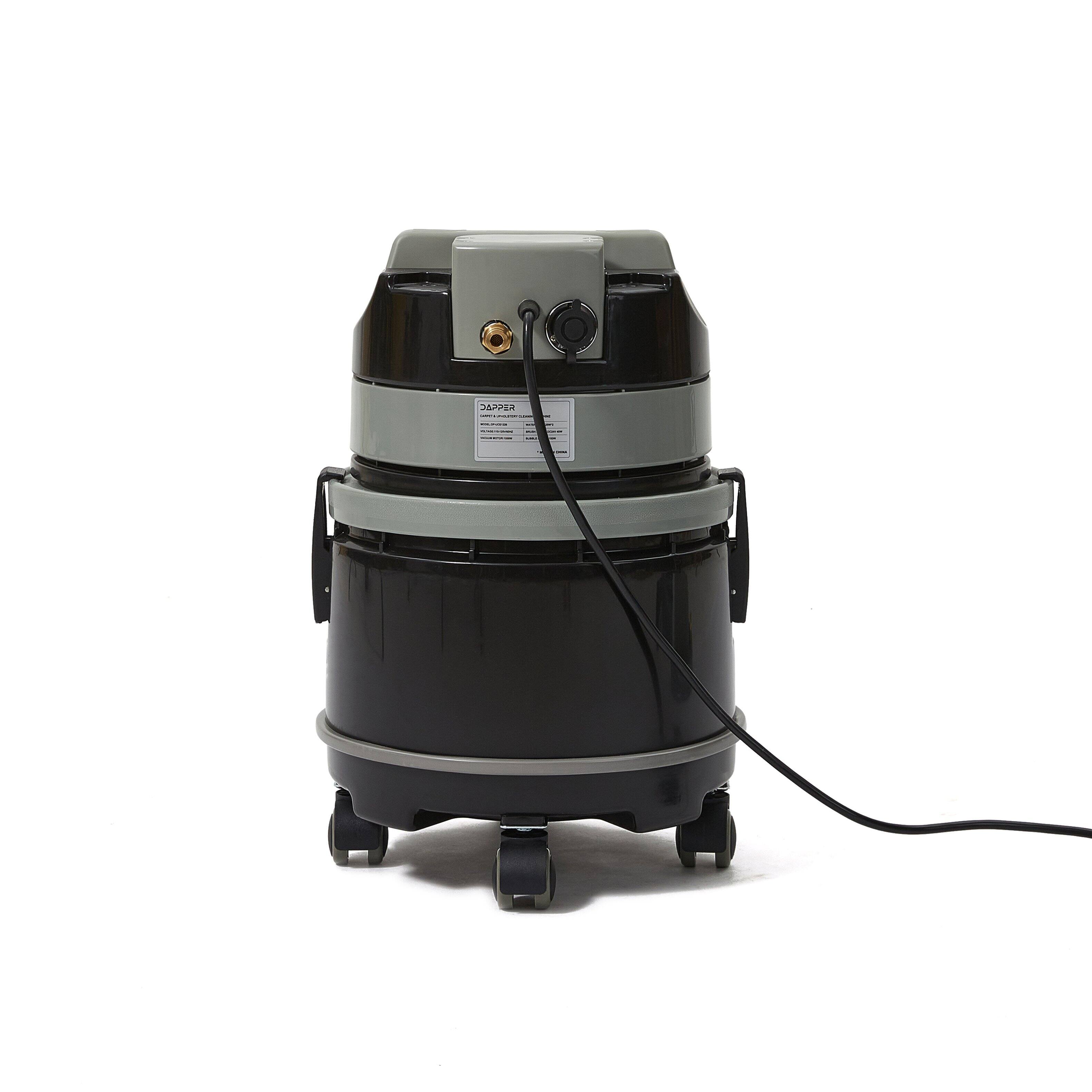 Alt View 10. Dapper Supply - Commercial Wet/Dry Vacuum Cleaner with Soap Dispensing Brush, 1 Gal. Solution & 3 Gal. Recovery Tanks - Black.