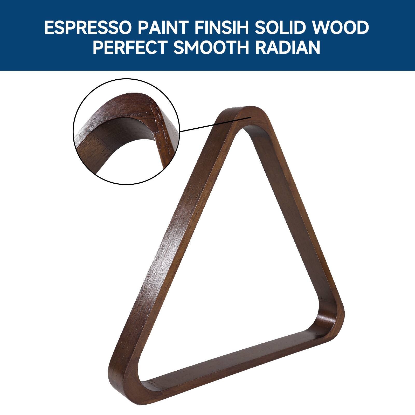 GSE Games & Sports Expert Solid Wood 8 Ball Triangle Ball Rack for