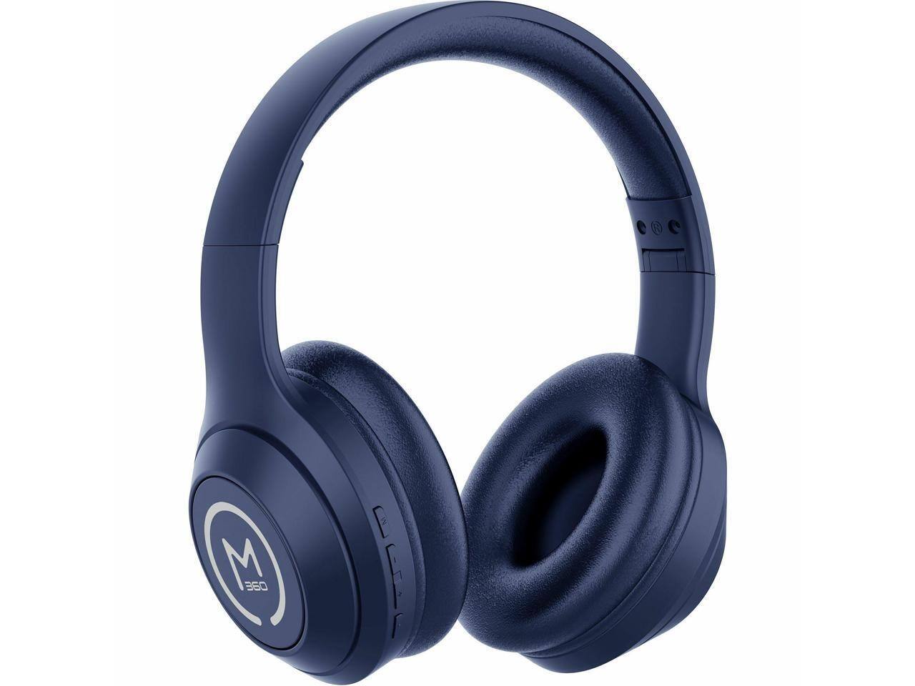 Left. Morpheus 360 - Morpheus 360 Comfort Plus Wireless Headphones - Bluetooth, Mic, 10H Playtime (Blue) - Blue.