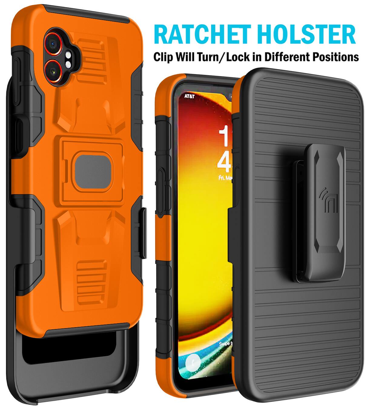 RATCHET HOLSTER  
Clip Will Turn/Lock in Different Positions  
AT&T  
1 4  
Fri, Mar