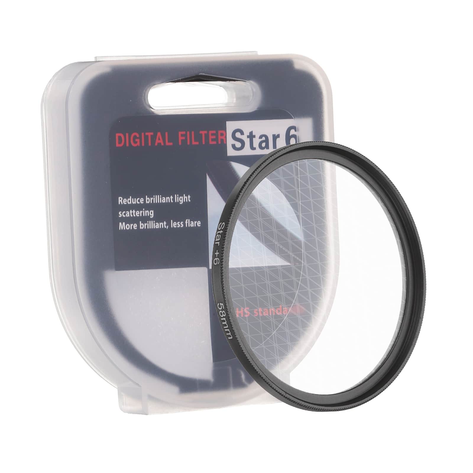 Unique Bargains - 58mm Star Filter, 8 Points Starburst Variable Twinkle Effect Ultra Slim Optical for Nikon DSLR