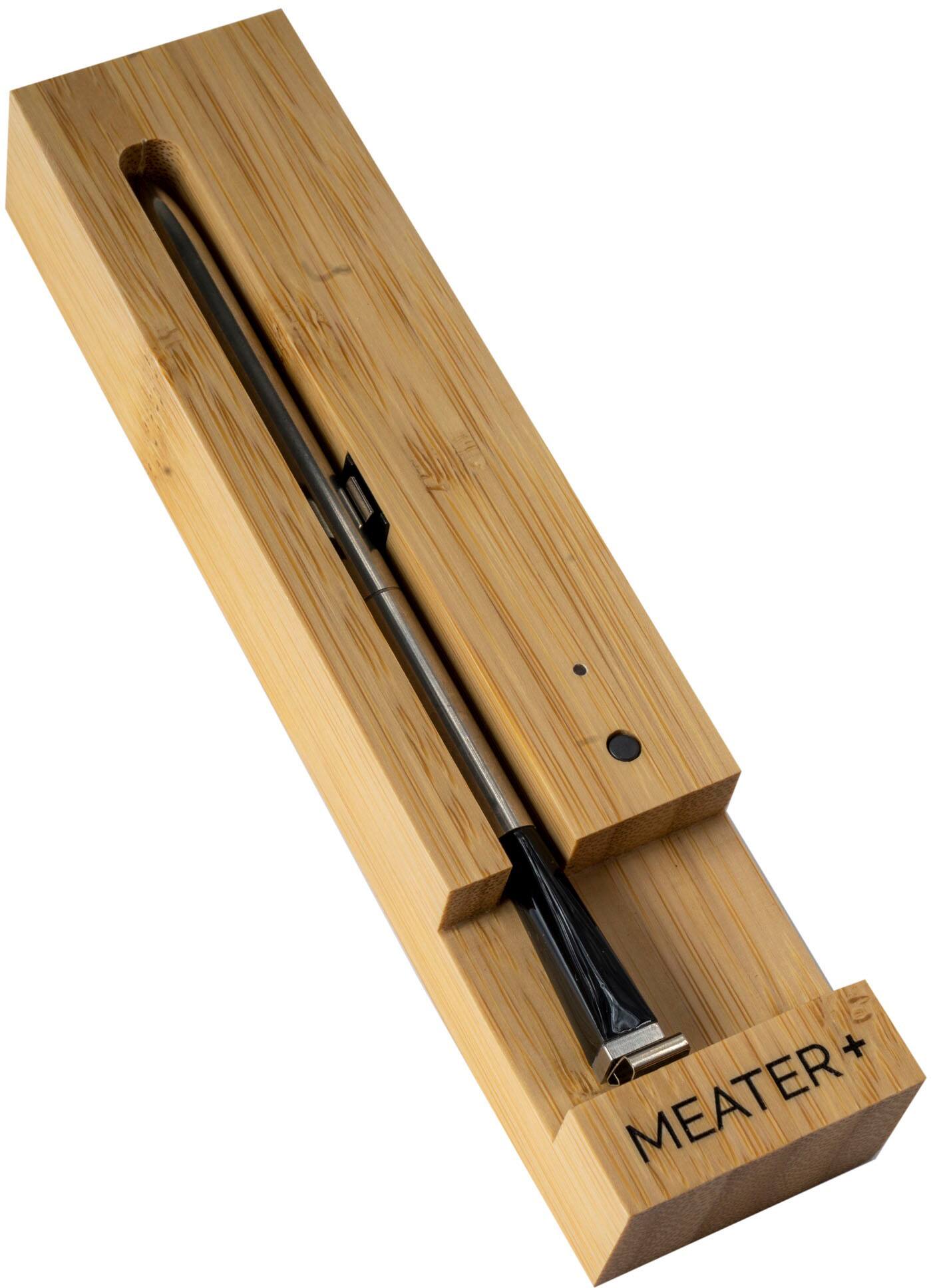 Angle. Traeger Grills - MEATER Plus Wireless Meat Thermometer - Honey.