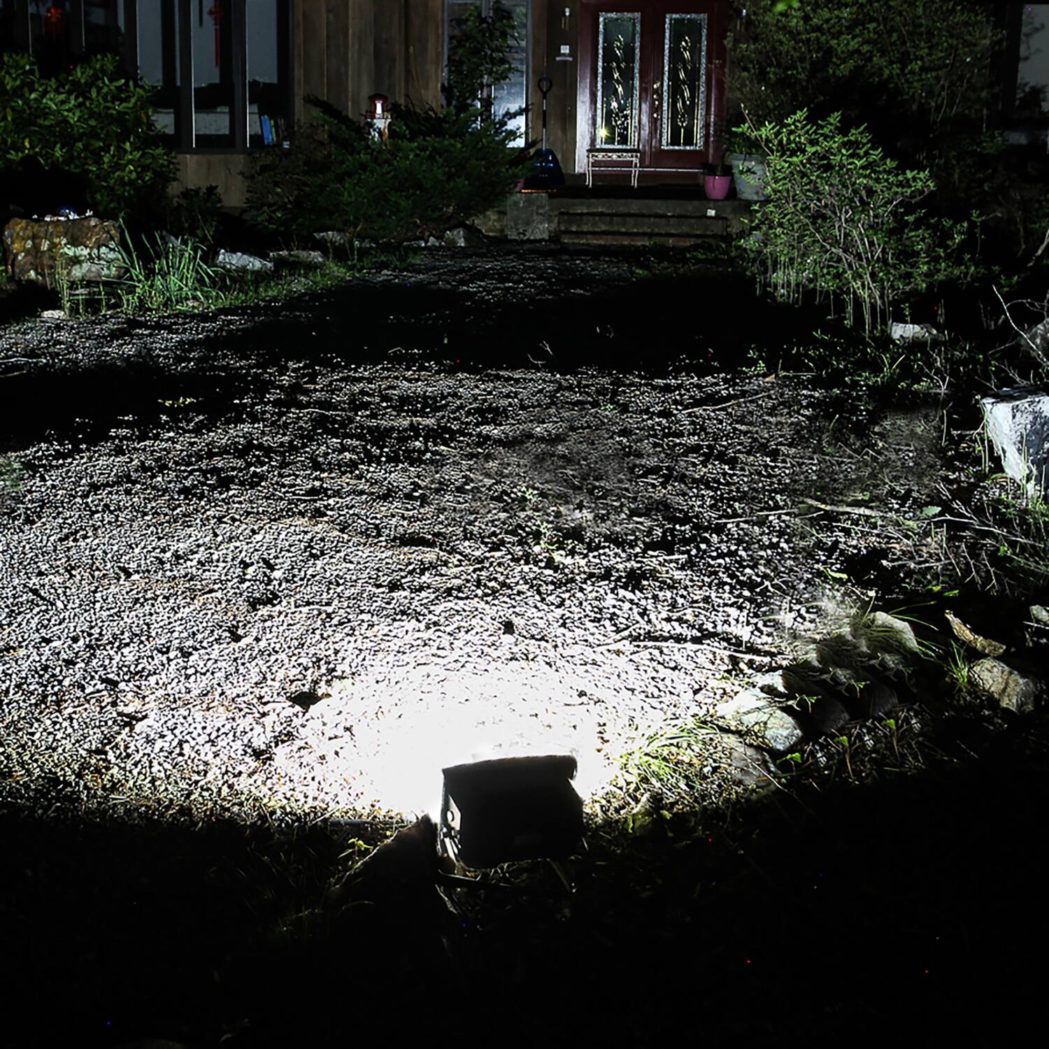 Alt View 2. MAXSA Innovations - Maxsa Innovations 40331 Solar-powered Ultrabright Flood Light - black.