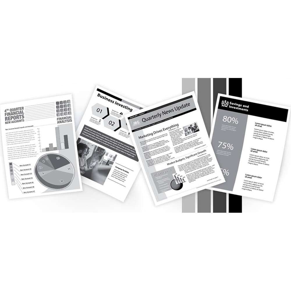 4th Quarter Financial Reports  
Accounts New Financial Analysis  

11 Business  
01 Investing News Update  
As I  
02 JBG Quarterly Drives Everything  

Marketing Growth Significant  
Modest Budgets  

Savings and Investments  
80%  
75%  
%