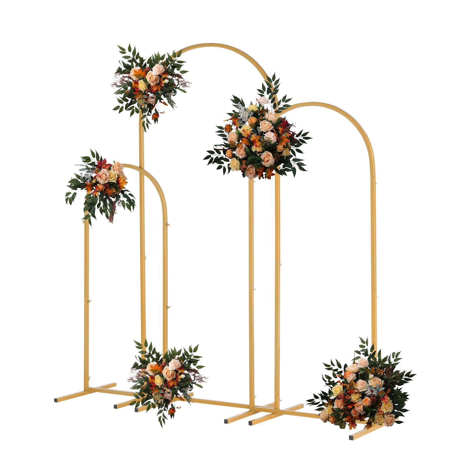 Alt View 3. Winado - Metal Arch Backdrop Stand Gold Wedding Arch Stand Set of 3(6FT/5FT/4FT)for Party.