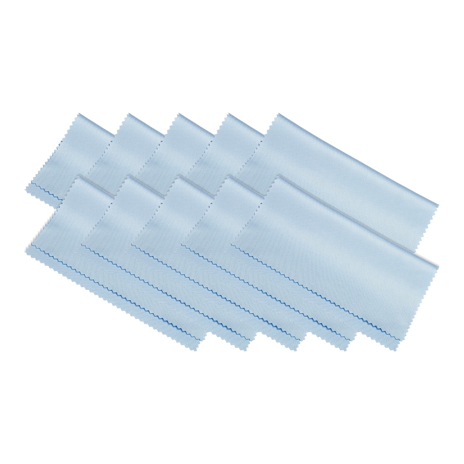 "Unique Bargains - Eyeglass Microfiber Cleaning Cloth 7""x6"", 10pcs Soft Wipe for Lens, Eyeglasses, Screens in Individual Vinyl Pouch - Blue" price history on PriceWatchPro