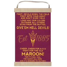 Jardine - Arizona State Sun Devils Fight Song Banner Sign - Maroon
