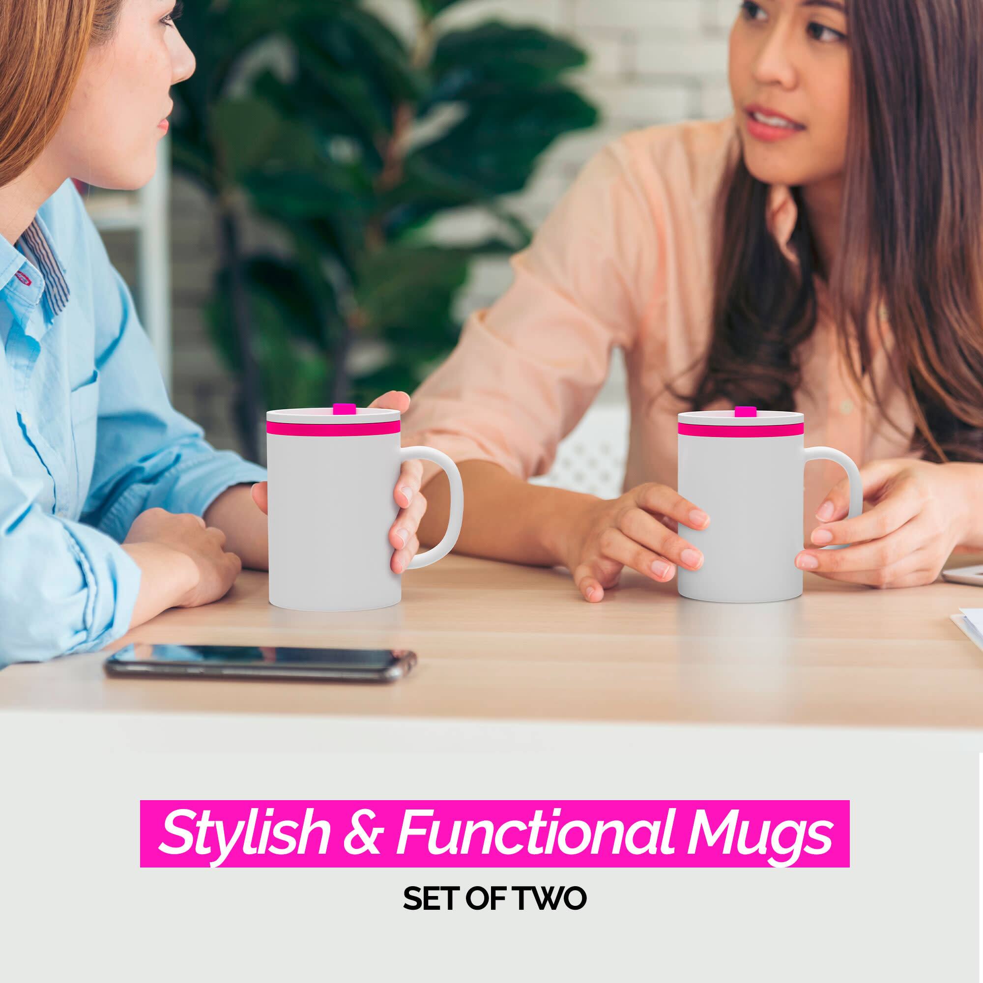 Stylish & Functional Mugs  
SET OF TWO