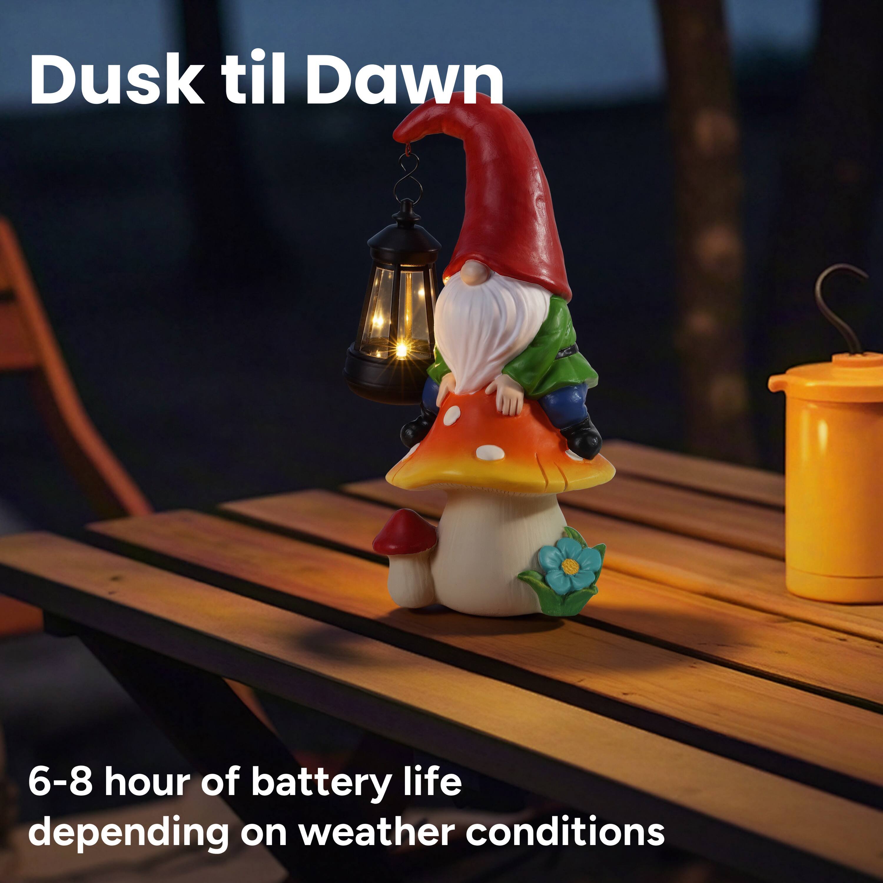 Dusk til Dawn

6-8 hour of battery life depending on weather conditions