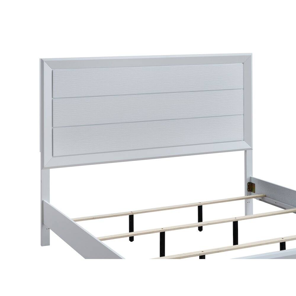 Back. Glory Furniture - Mars Queen Bed - White.