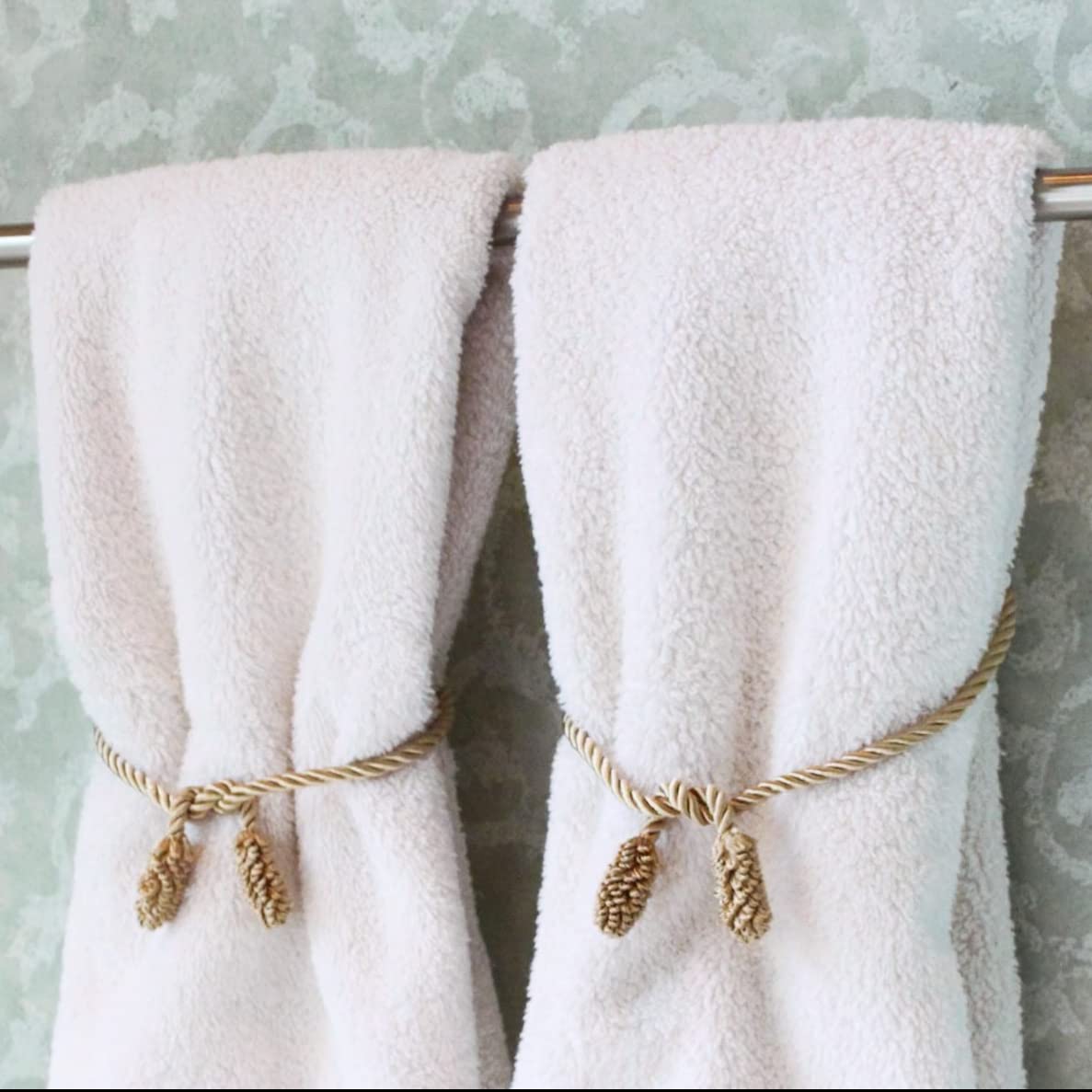 Alt View 2. Paradigms Interiors - Decorative Garland Twist Ties gold - Hang Lights And Decorations Easily Securely Strong Inner Wire - Red.