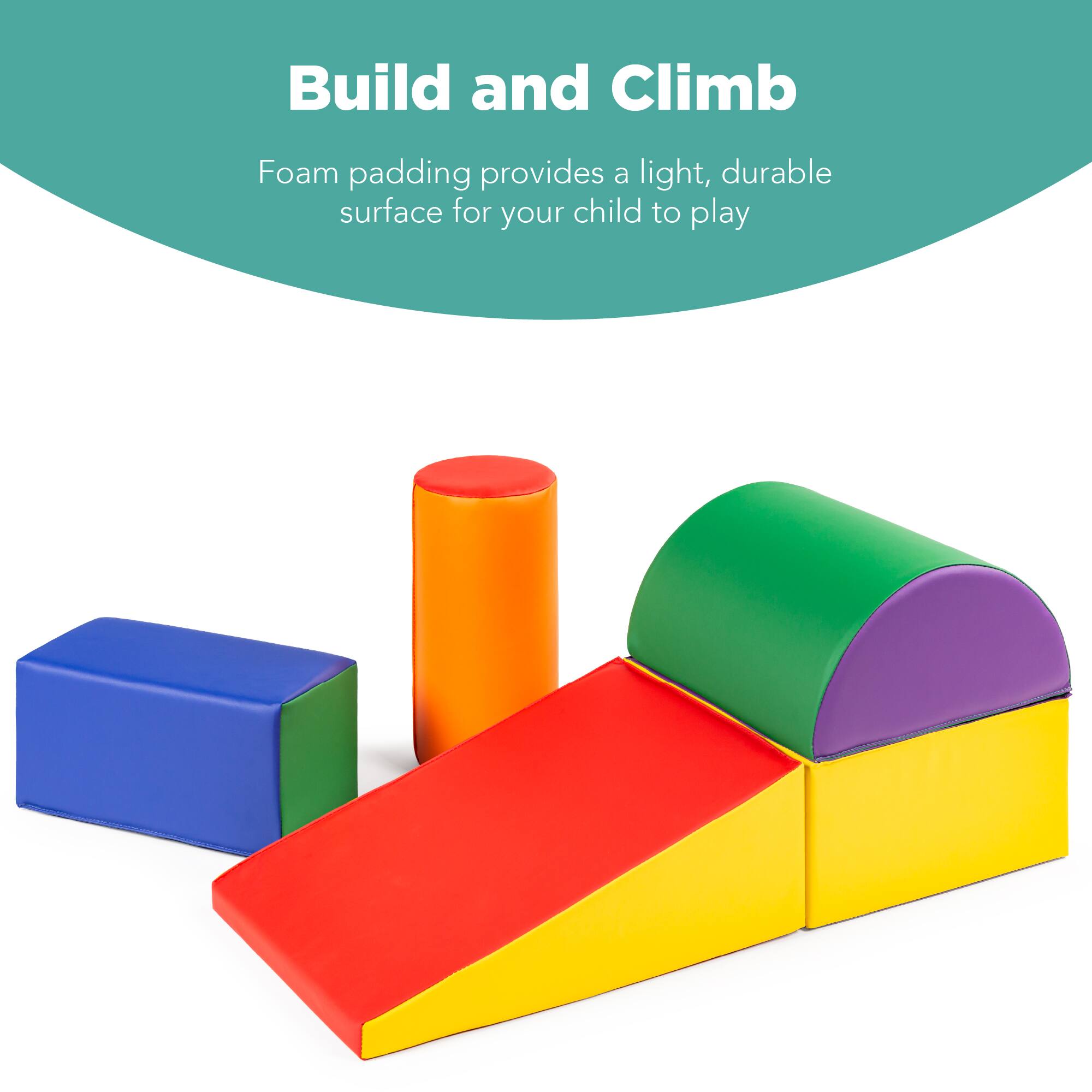 Build and Climb

Foam padding provides a light, durable surface for your child to play.