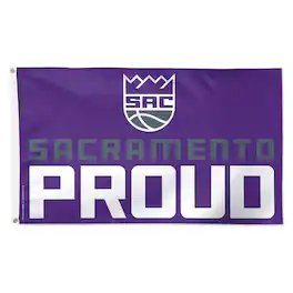 WinCraft - Sacramento Kings 3' x 5' Single-Sided Deluxe Team Slogan Flag - Multicolor