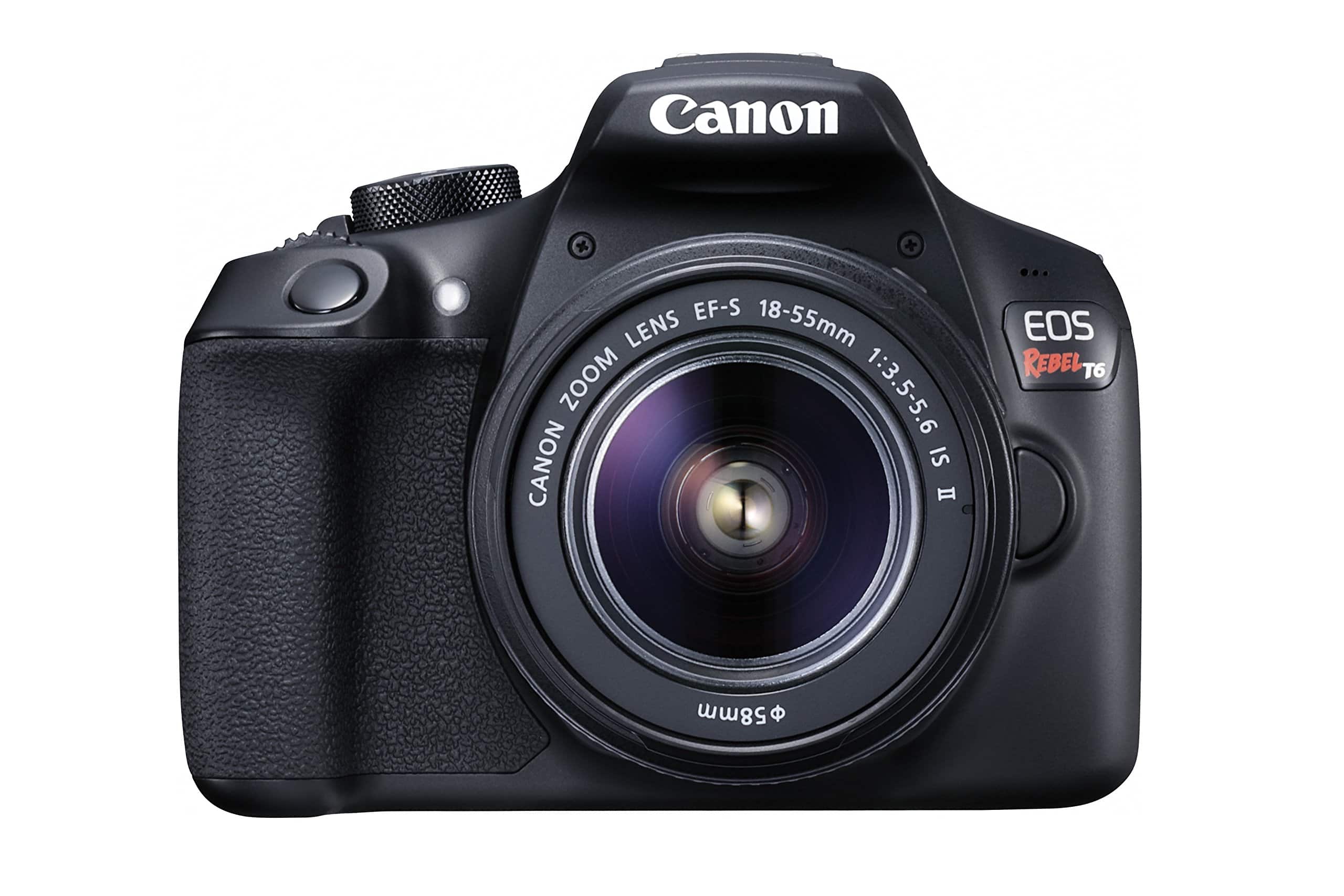 Canon - EOS Rebel T6 DSLR Camera with 18-55mm Lens (International Version) - Black