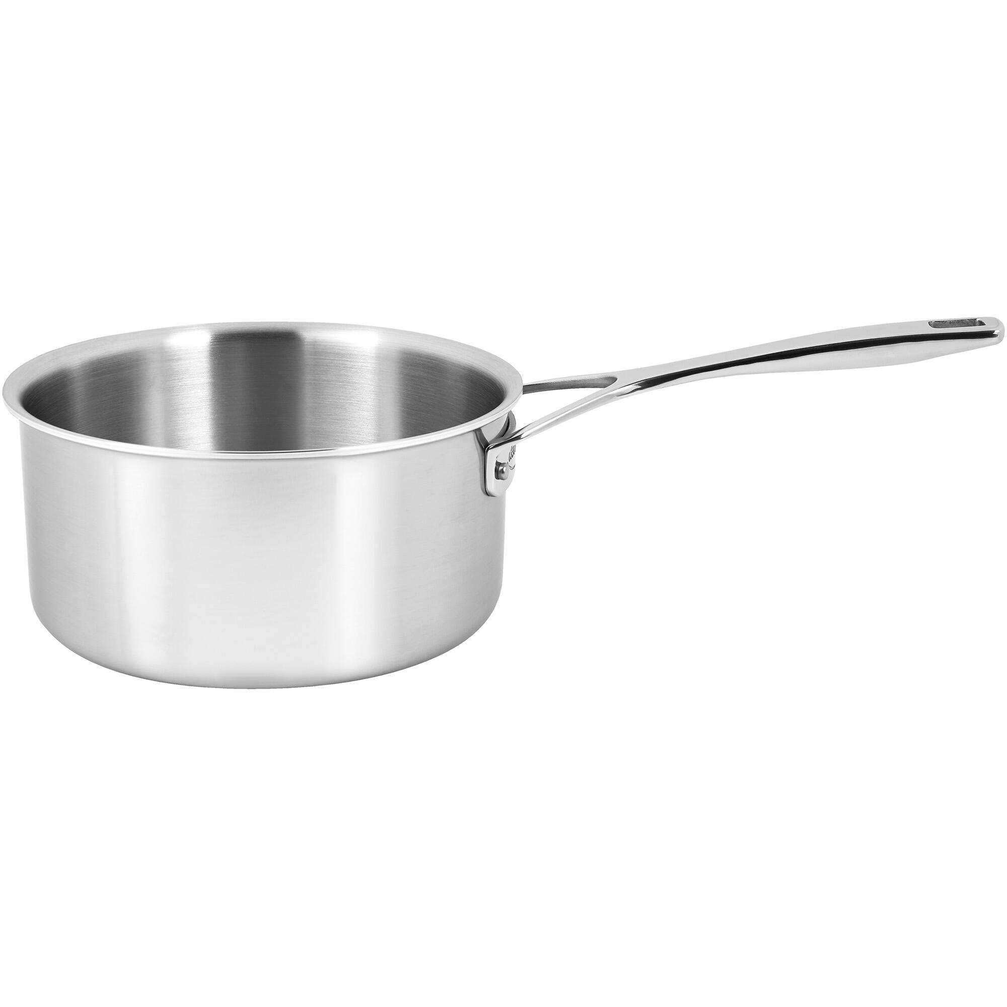 Alt View 2. Demeyere - Demeyere Essential 5-ply 3-qt Stainless Steel Saucepan with Lid - Stainless Steel.
