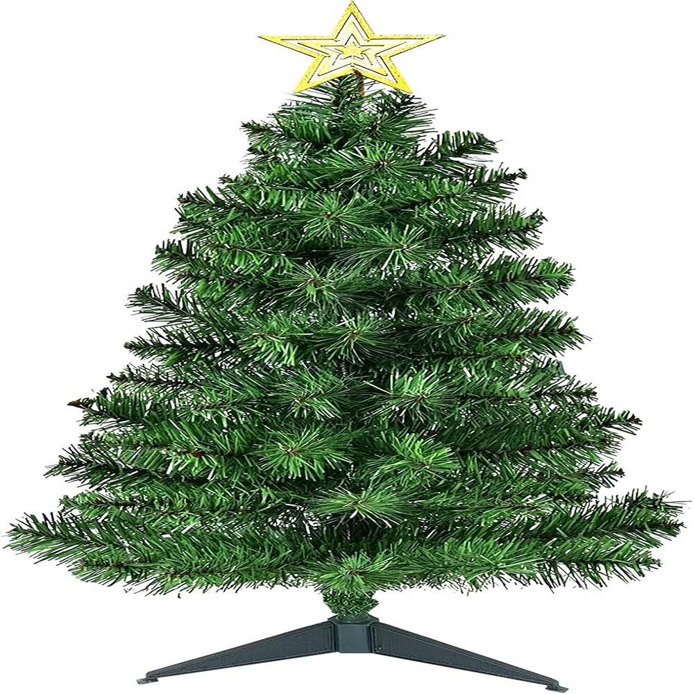 RTMB 3 FT Mini Artificial Christmas Tree with Hinged Branches and ...