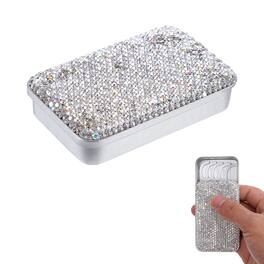 ESBANY - 1 PC Dental Floss Portable Case, Bling Container Tooth Picks Dispenser Convenient Refillable Glide Floss Storage