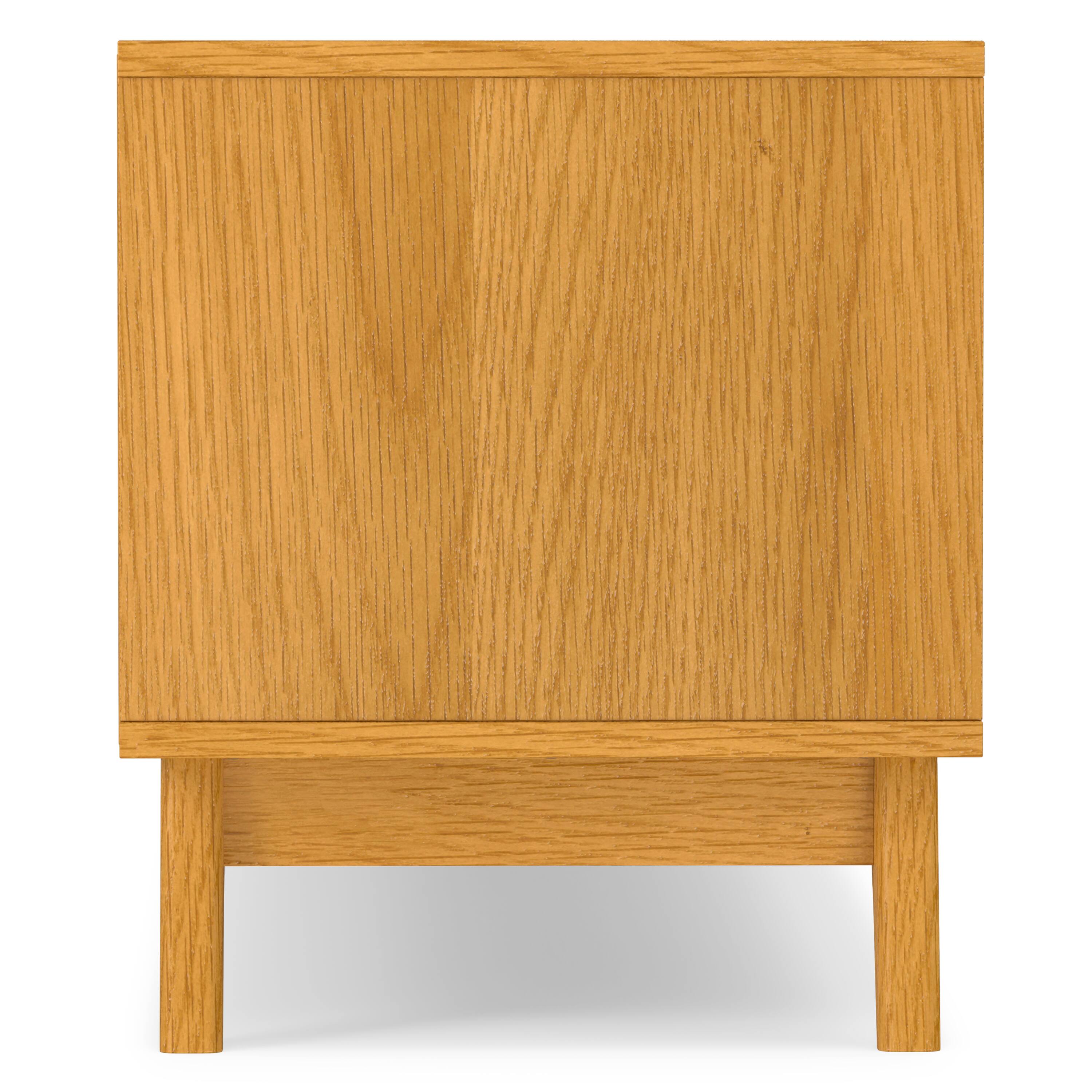 Alt View 2. Simpli Home - Simpli Home Lennon Mid Century Modern TV Media Stand - Oak Veneer.